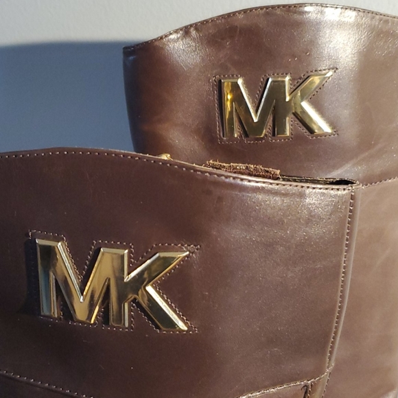 Michael Kors Leather Arley Boot - color: luggage - Picture 3 of 6